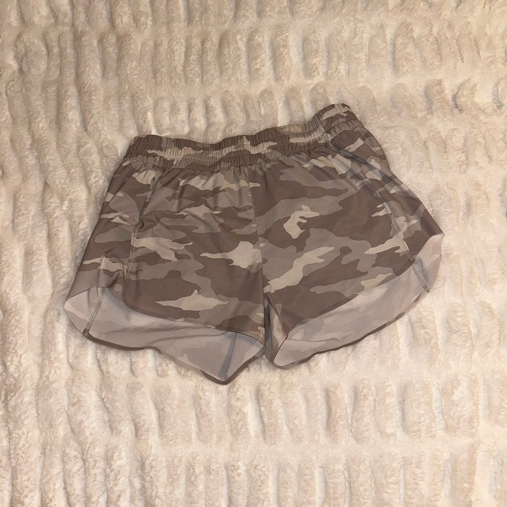 Athleta white camo shorts (size small)